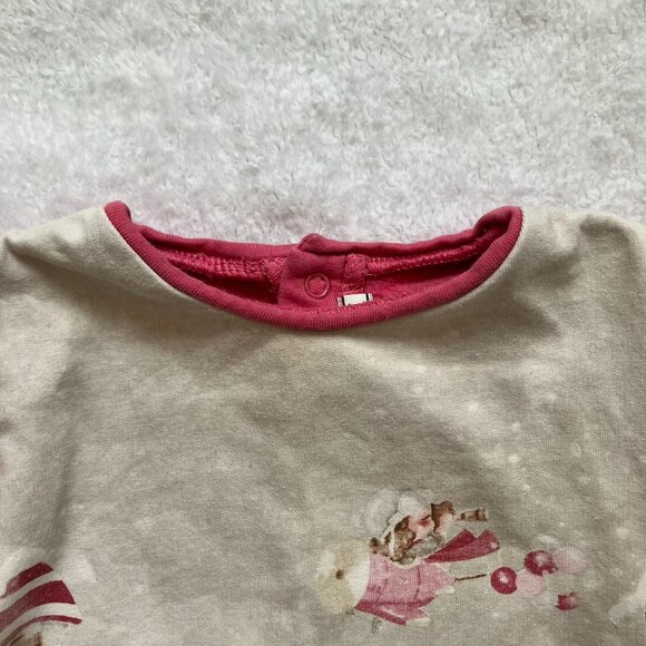 Mayoral Toddler Baby Dress 12M | Pink Village Print Long-Sleeved Ruffle GUC - Picture 2 of 16